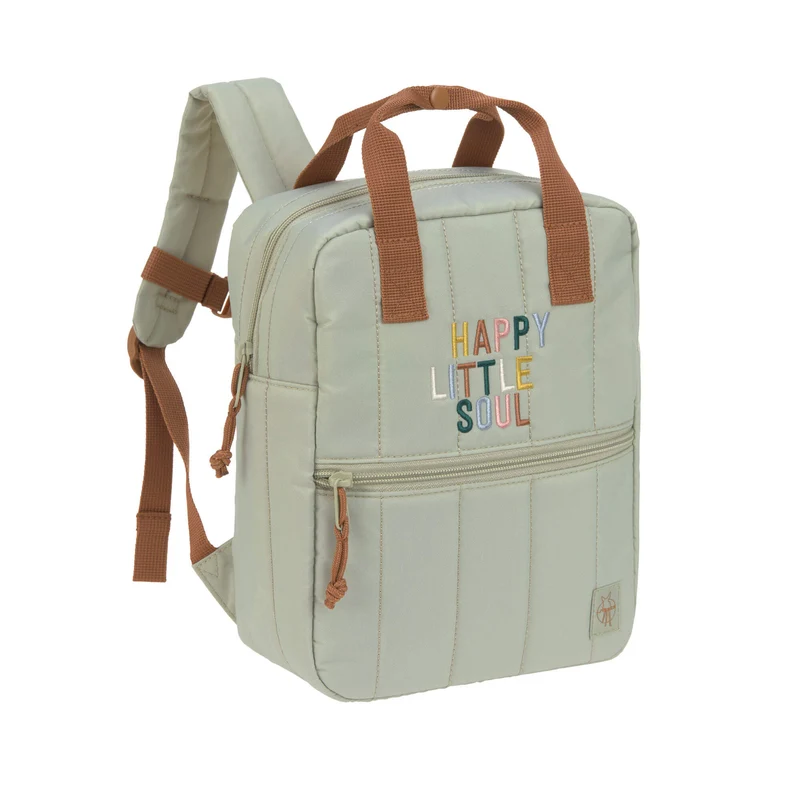 Rucksack "Little Gang" von Lässig mit "Happy little Soul" -Motiv, perfekt für den Kita-Start