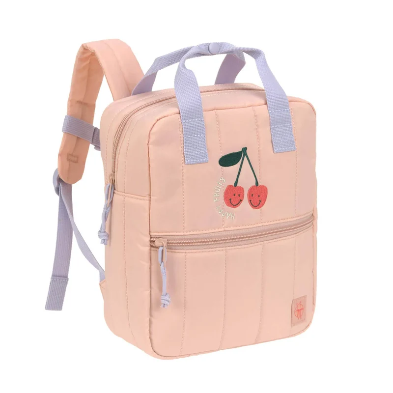 Rucksack "Little Gang" von Lässig mit Kirsch-Motiv, perfekt für den Kita-Start