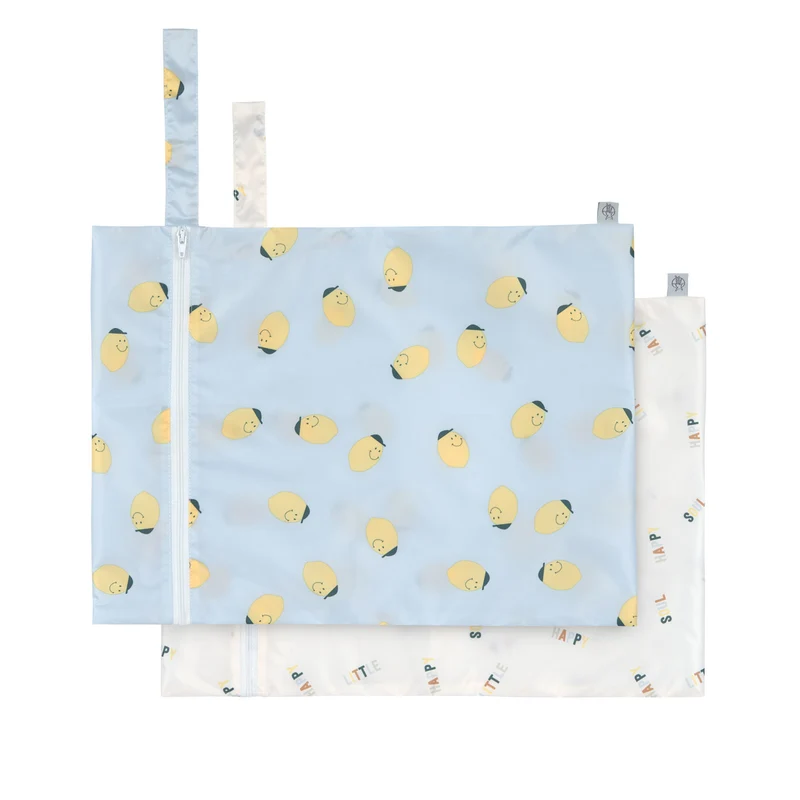Wetbag "Happy Fruits/Zitrone" von Lässig, 2er Set