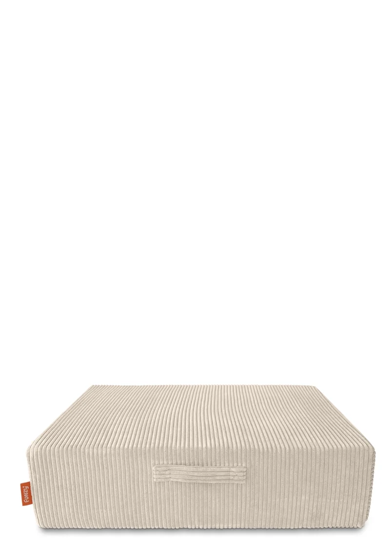 Hüpfpolster Cord Creme Beige