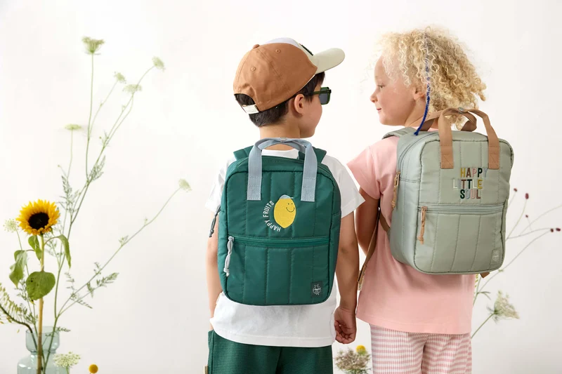 Rucksack "Little Gang" von Lässig mit "Zitronen" -Motiv, perfekt für den Kita-Start