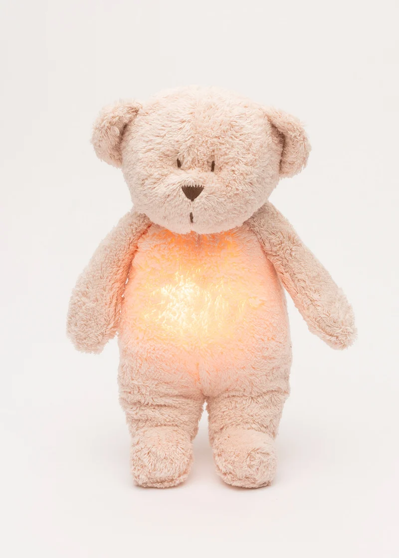 Einschlaf-Teddybär mit Licht 'Organic Humming Bear 2.0' rose