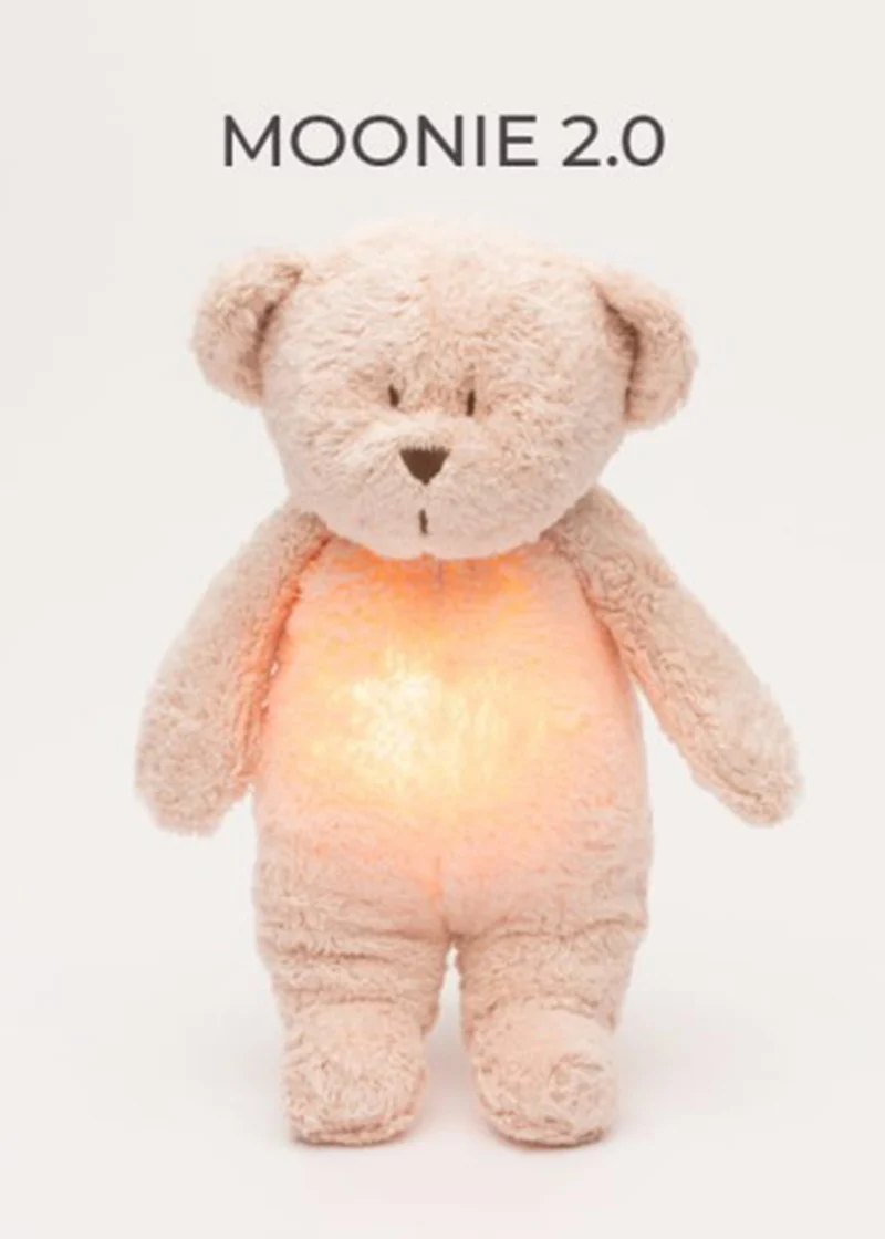 Einschlaf-Teddybär mit Licht 'Organic Humming Bear 2.0' rose