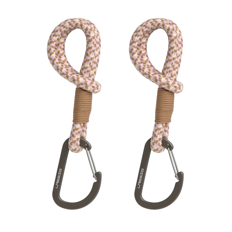 Kinderwagenhaken in Beige/Vanille von Lässig, 2er Set