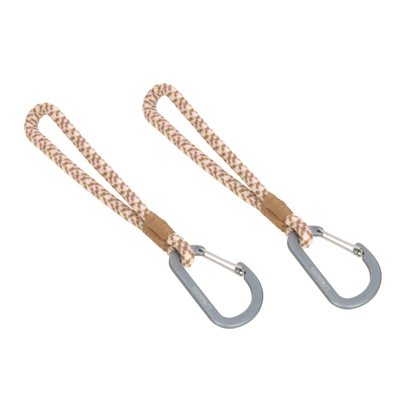 Kinderwagenhaken in Beige/Vanille von Lässig, 2er Set