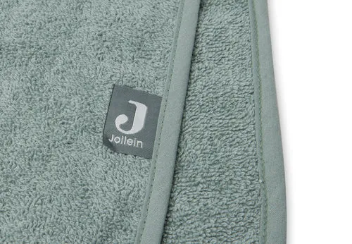 Mintgrüner Badeponcho "Ash green" mit Hasenohren für Kinder, 1-4 Jahre