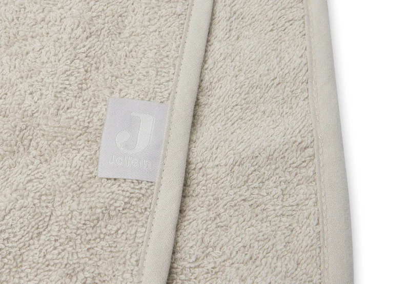 Beiger Badeponcho "Nougat" mit Hasenohren für Kinder, 1-4 Jahre