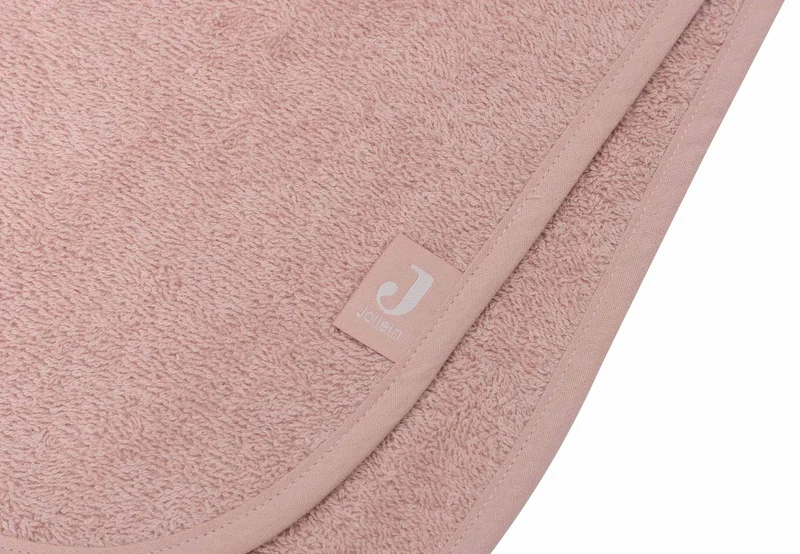 Rosa Badeponcho "Wild Rose" von Jollein mit Hasenohren für Kinder, 1-4 Jahre