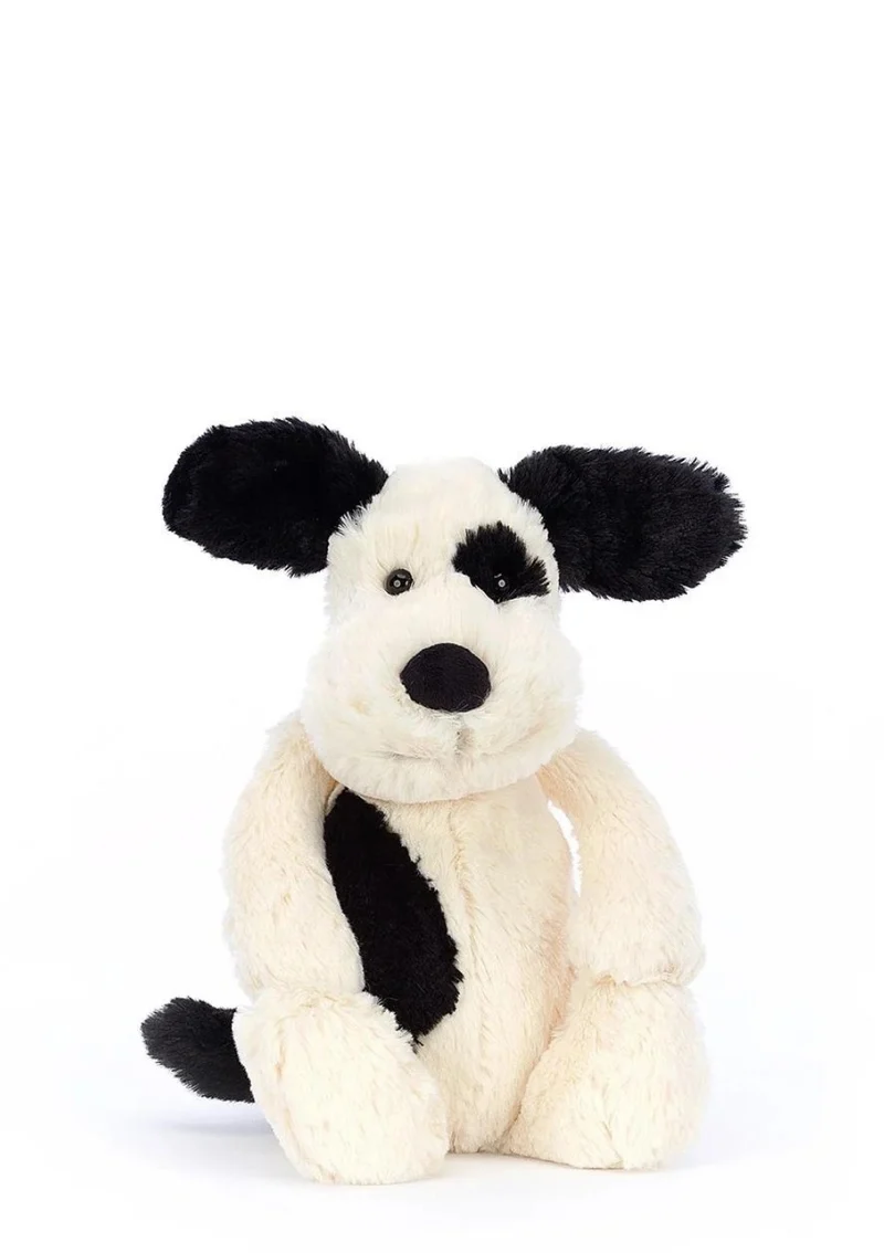 Hund Kuscheltier 'Bashful Black & Cream Puppy' Medium
