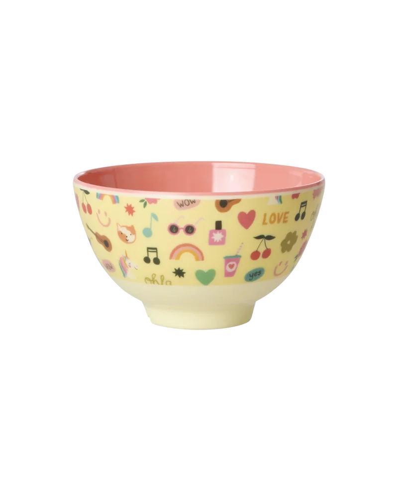 Kleine Schüssel "Unicorn Love Print" von Rice