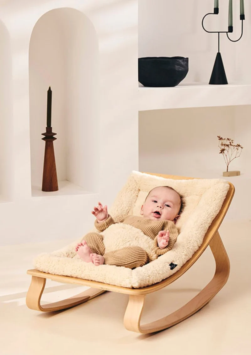 Babywippe 'Levo' Fur Milk