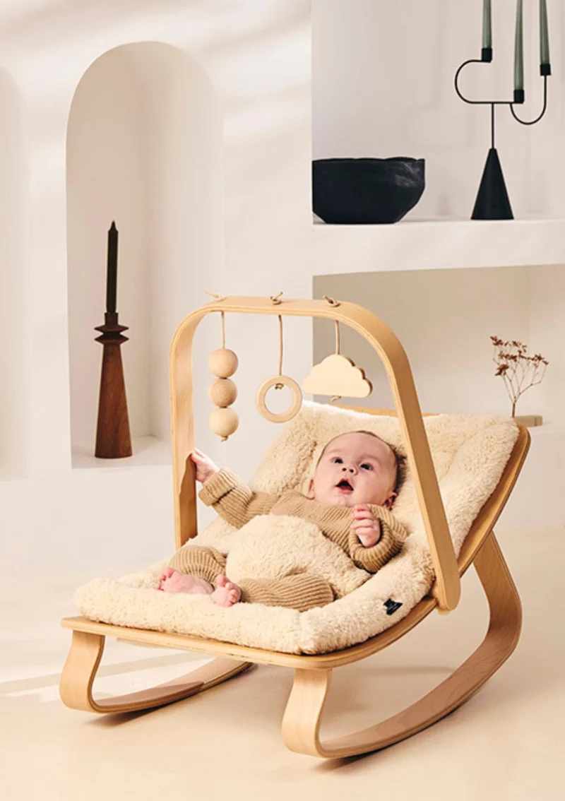 Babywippe 'Levo' Fur Milk