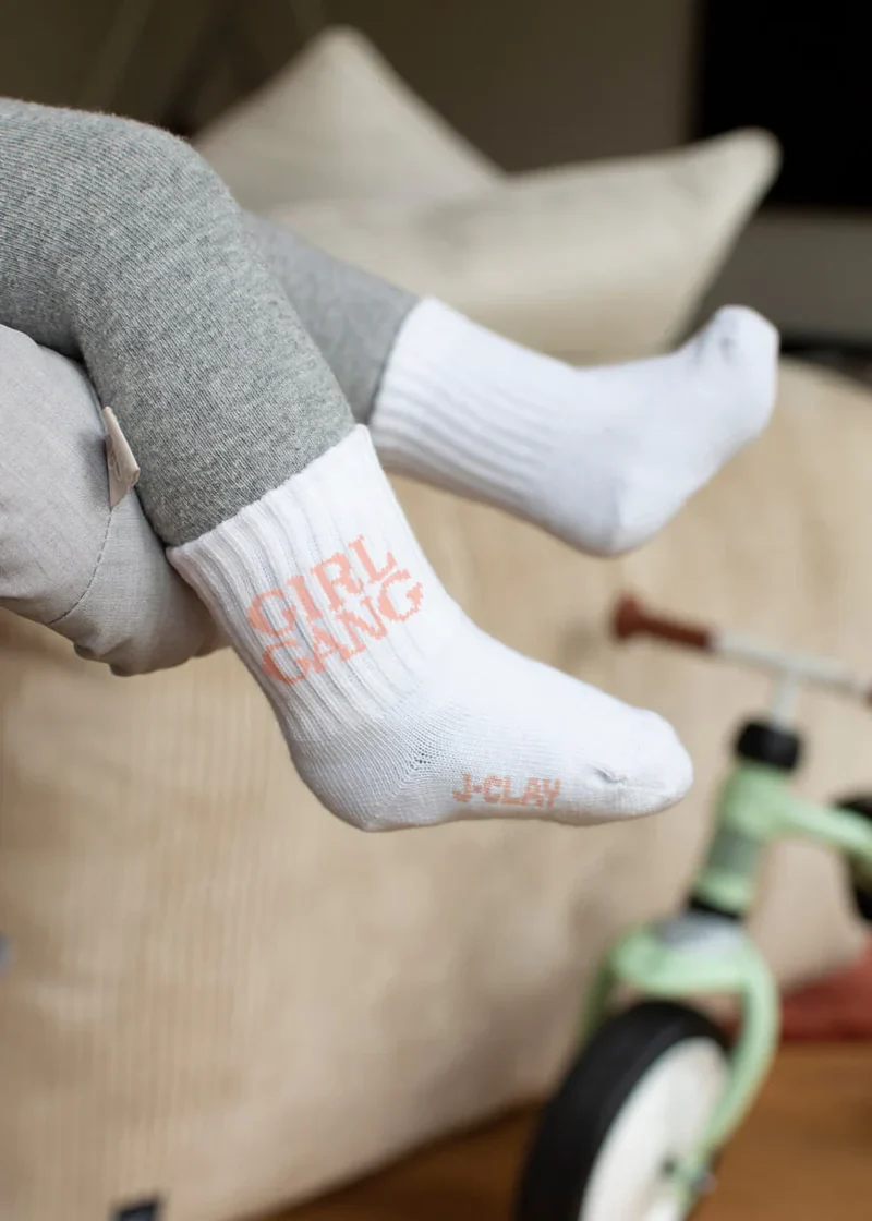 Socken mit "Girlgang " Aufschrift für Babys und Kinder bis Größe 34