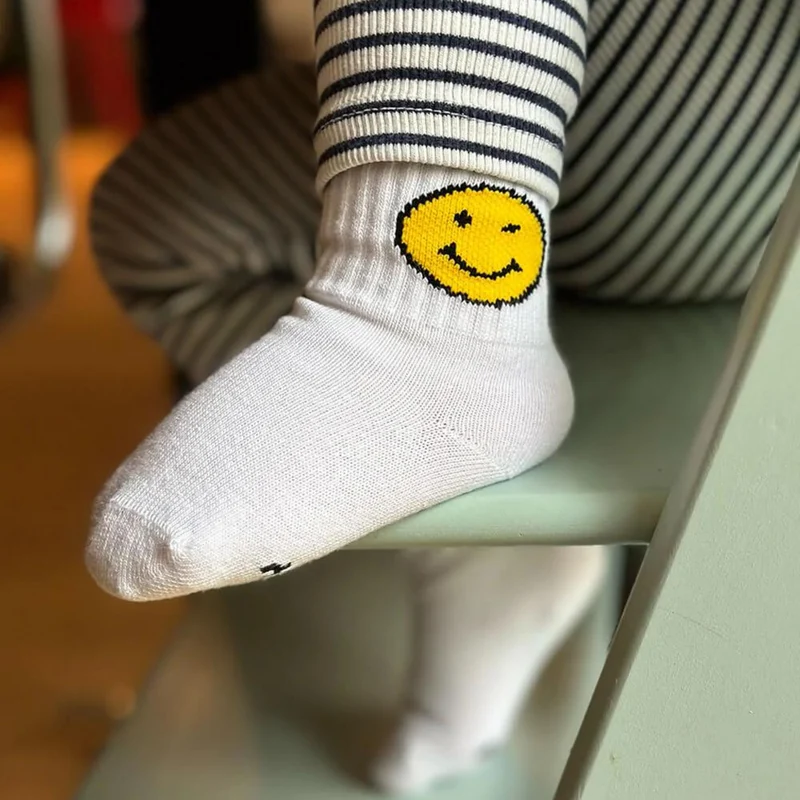 Socken mit Smiley für Babys und Kinder bis Größe 34