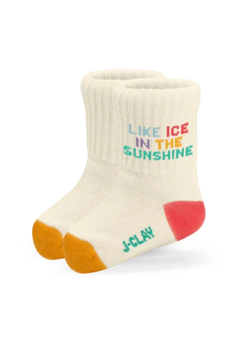 Socken mit "Like ice in the sunshine" Aufschrift für Babys und Kinder bis 4 Jahre