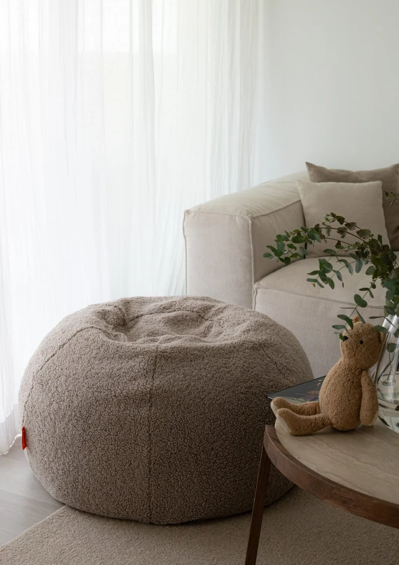 Sitzsack Teddy Beige
