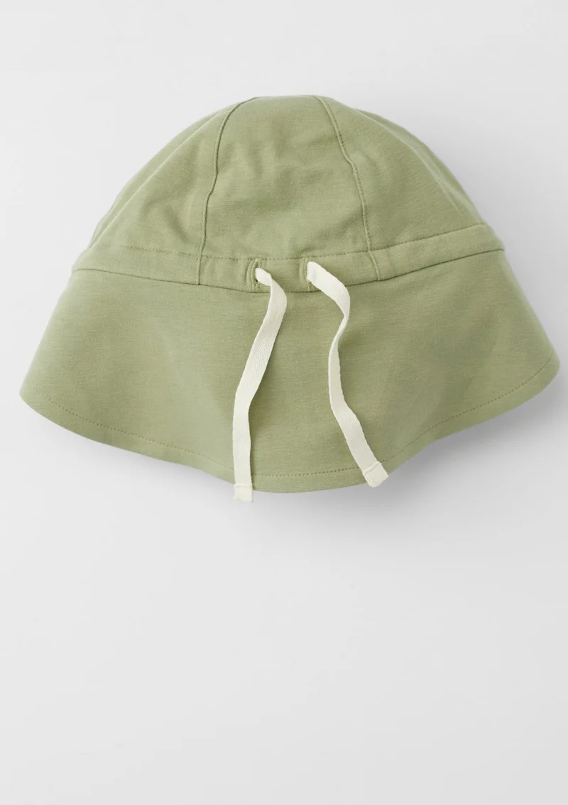 Wendbarer Sonnenhut UPF 50+ Olive Green/Sandy Beach