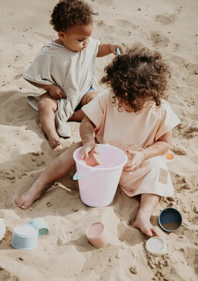 UV-Poncho (UPF 50+) 1-3 Jahre Sandy Beach/Peanut Brown