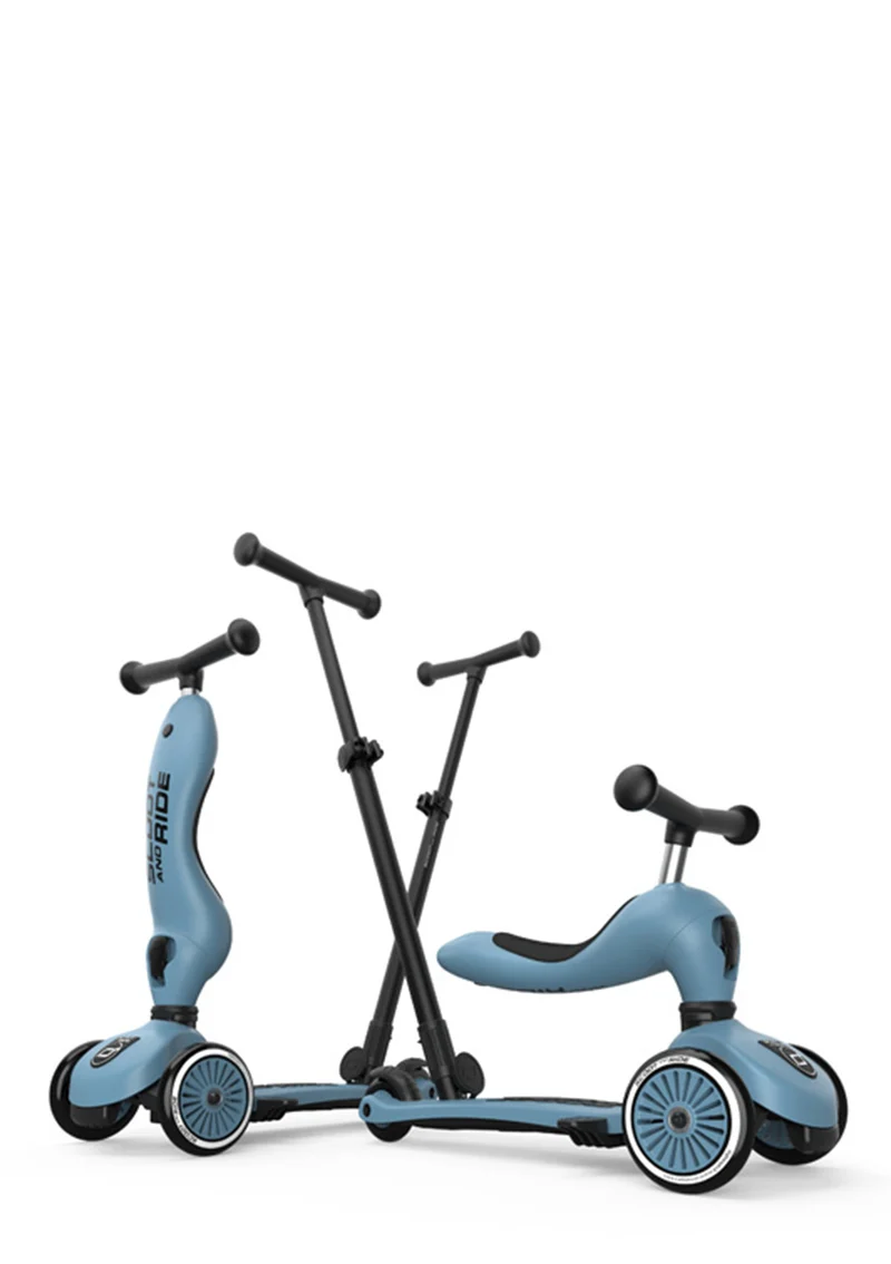 2in1 Kickboard 'Highwaykick 1 Push & Go' steel