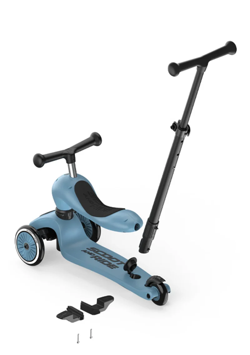 2in1 Kickboard 'Highwaykick 1 Push & Go' steel