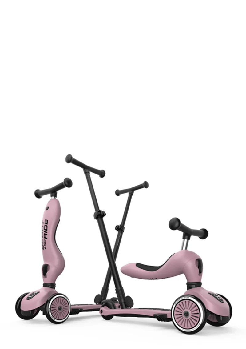 2in1 Kickboard 'Highwaykick 1 Push & Go' wildberry