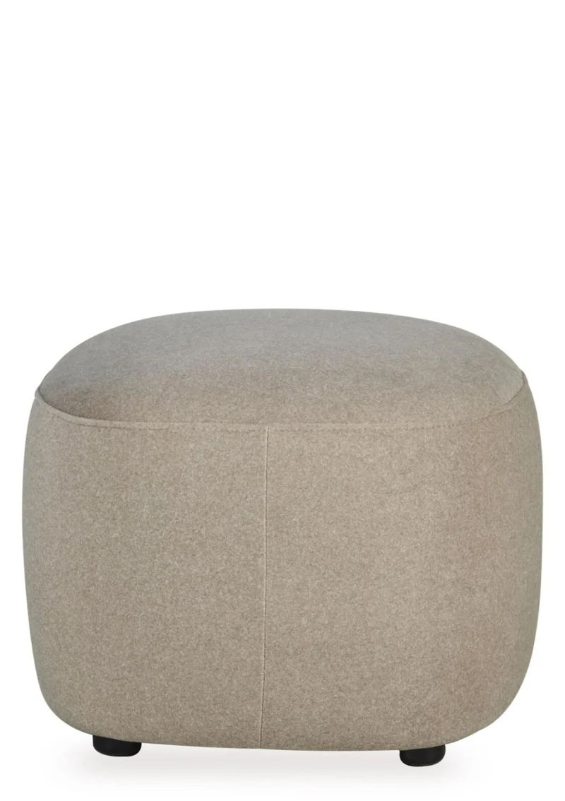 Hocker 'Gomi' Mohair Latte