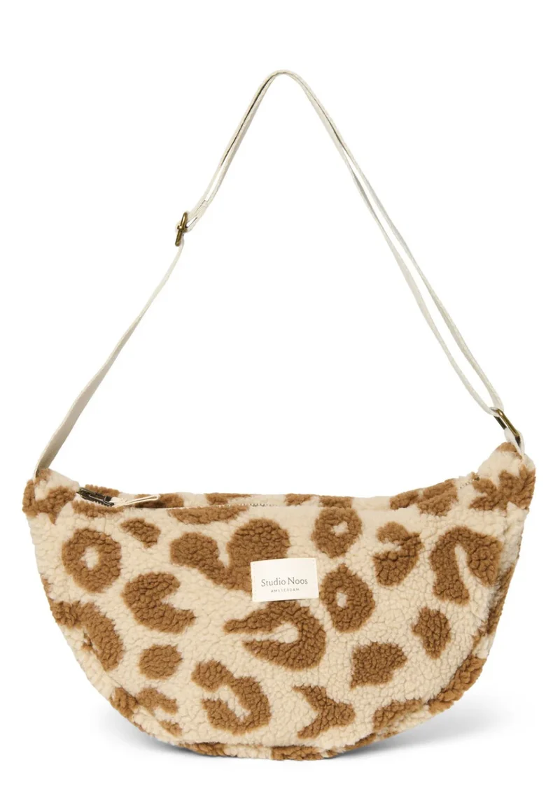 Umhängetasche 'Teddy Adult Fanny Pack' Ecru Leopard