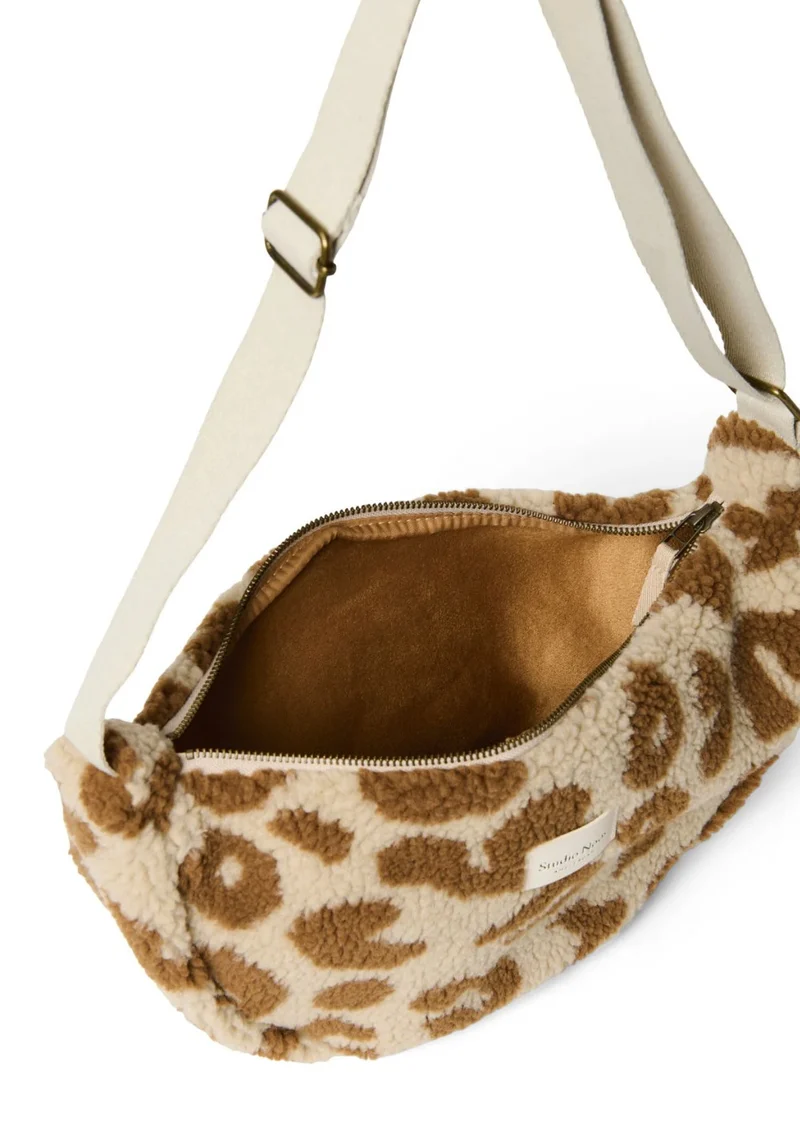Umhängetasche 'Teddy Adult Fanny Pack' Ecru Leopard