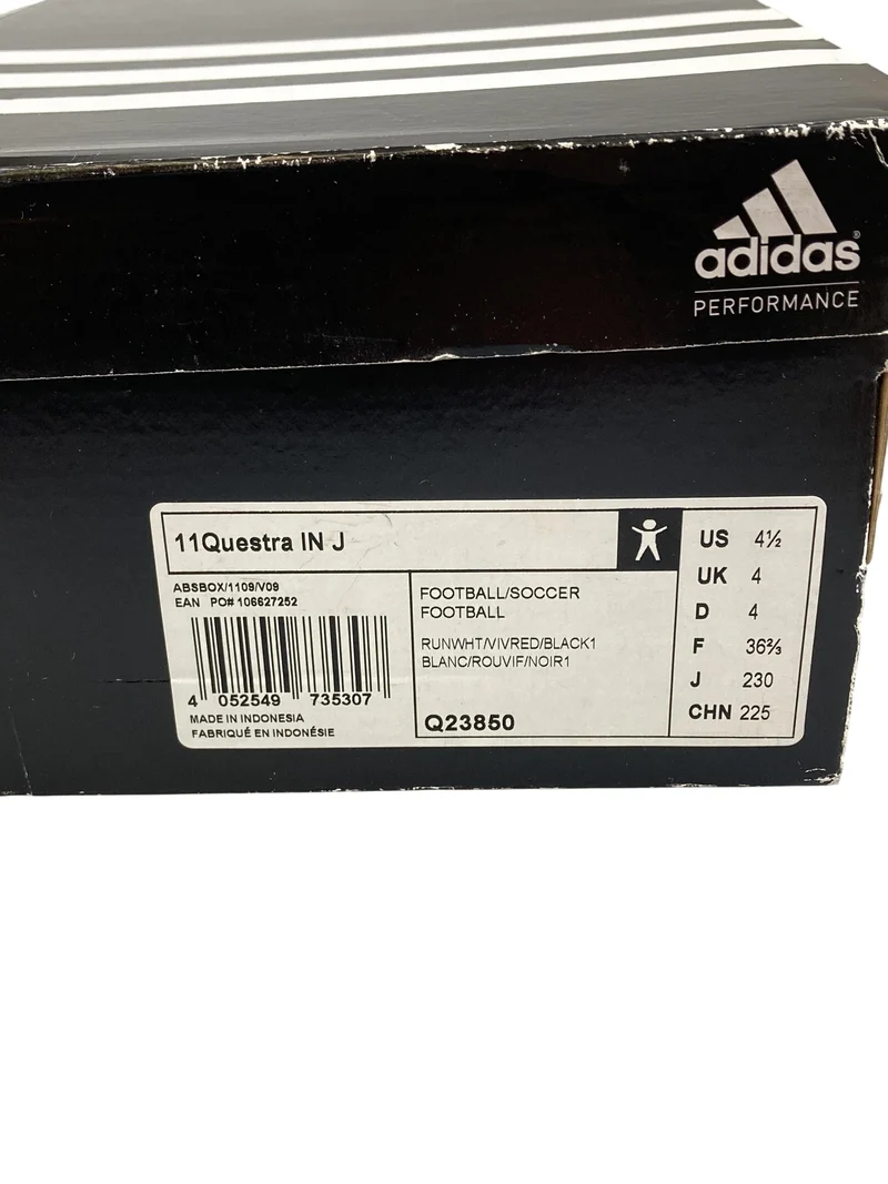 Adidas Fußballschuhe Halle 11 Questra IN J 36 Schuhgröße
