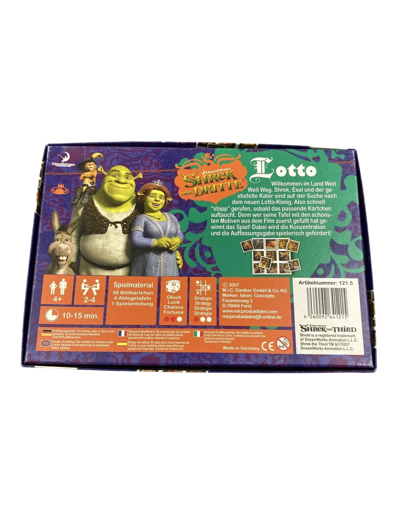 Dreamworks Lotto Shreck der dritte