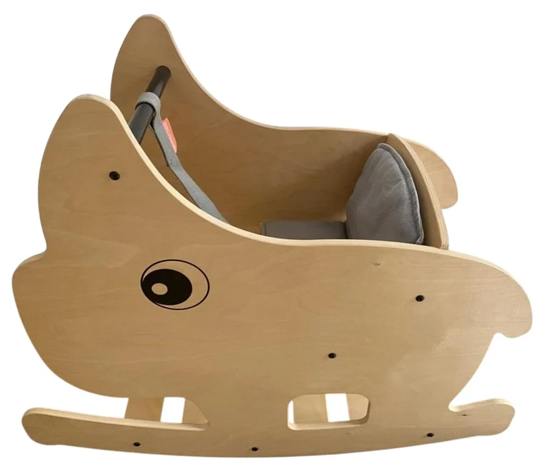 Done by Deer Rocking Rhino Schaukeltier aus Holz