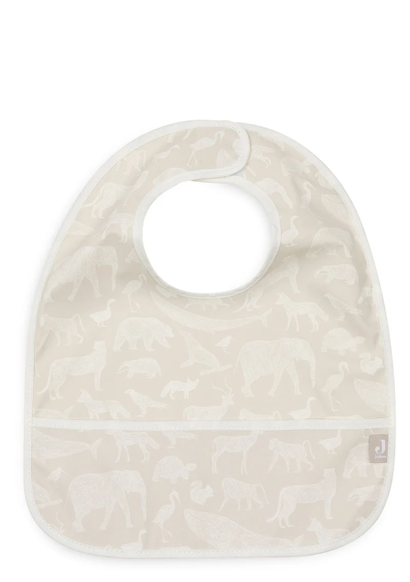 2er-Set Lätzchen 'Animals' Nougat