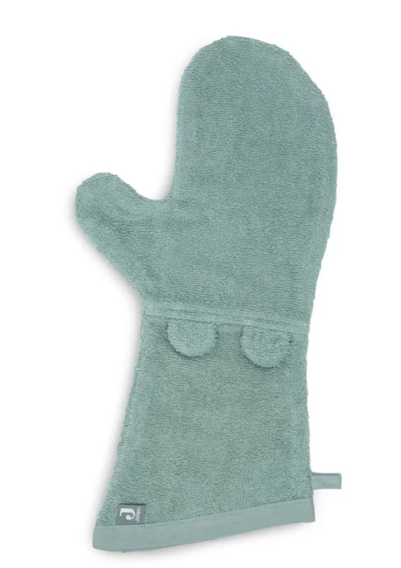 Waschhandschuh Frottee mit Ohren Ash Green