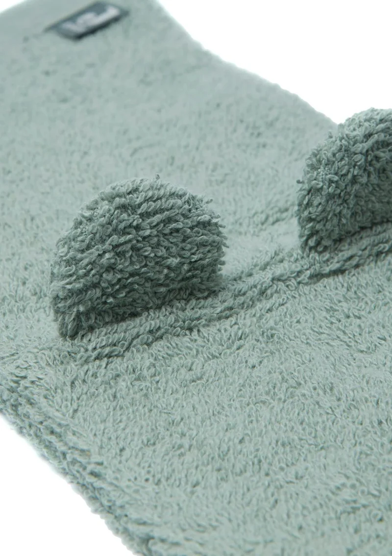 Waschhandschuh Frottee mit Ohren Ash Green