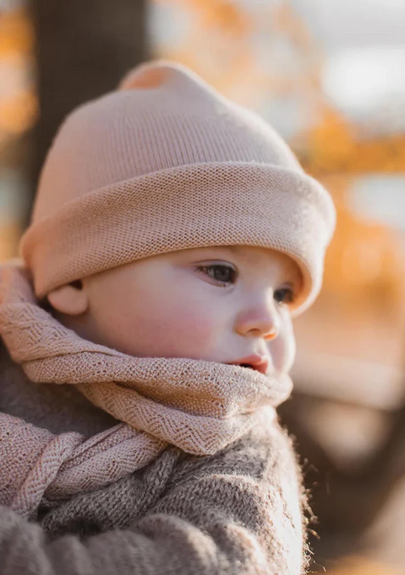 Merino Beanie 'Efa' apricot