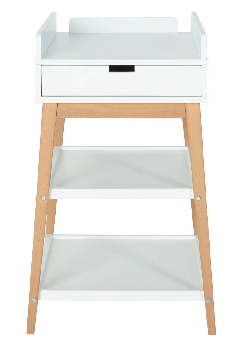 Wickeltisch 'Hip' white natural
