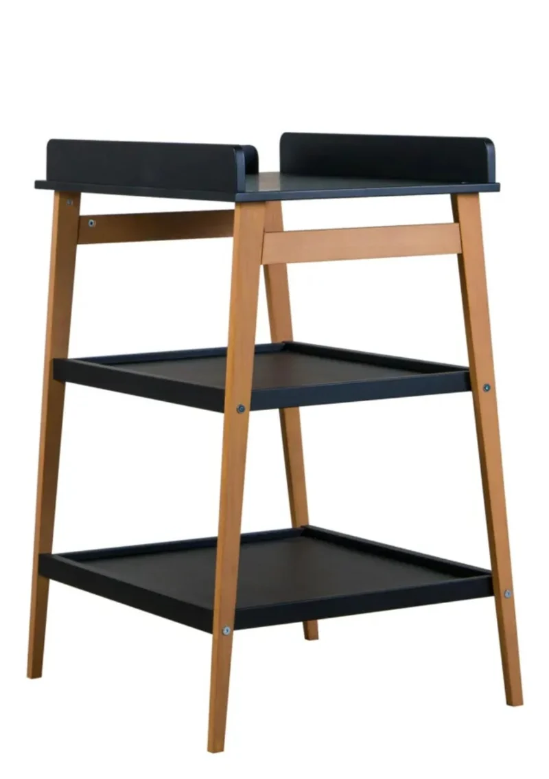 Wickeltisch 'Hip' black natural