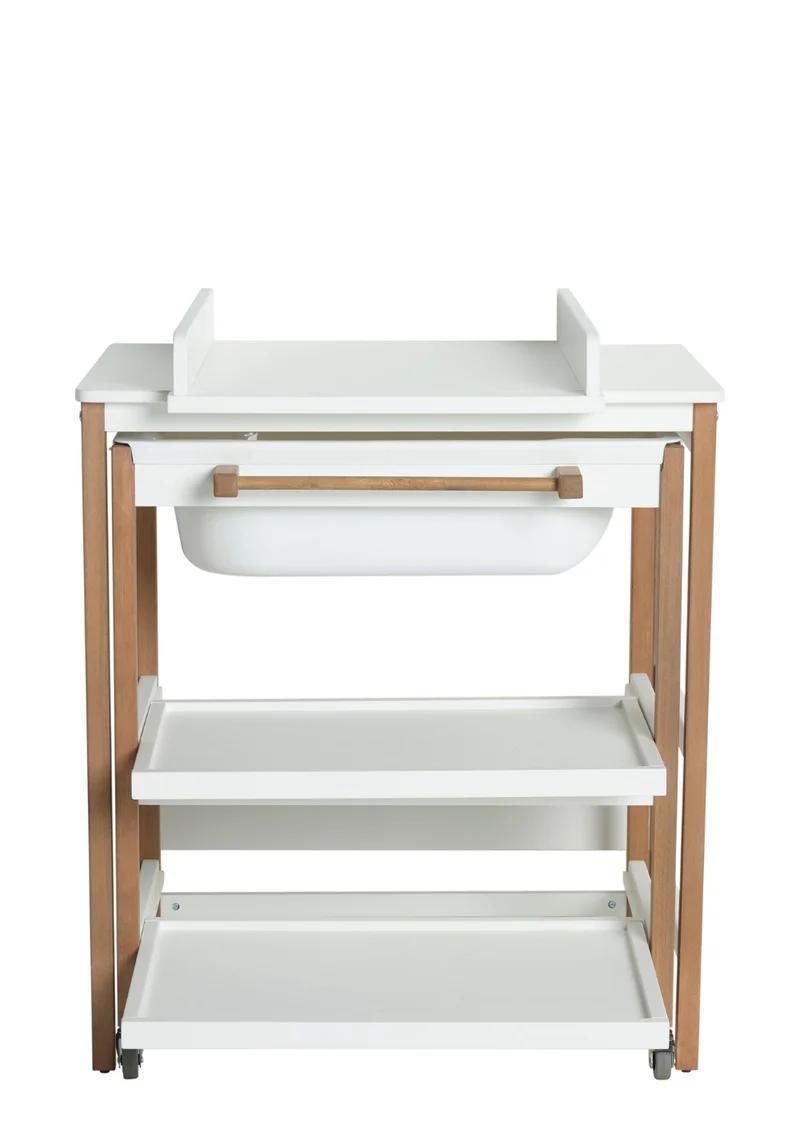 Wickel- und Badestation 'Smart' white natural