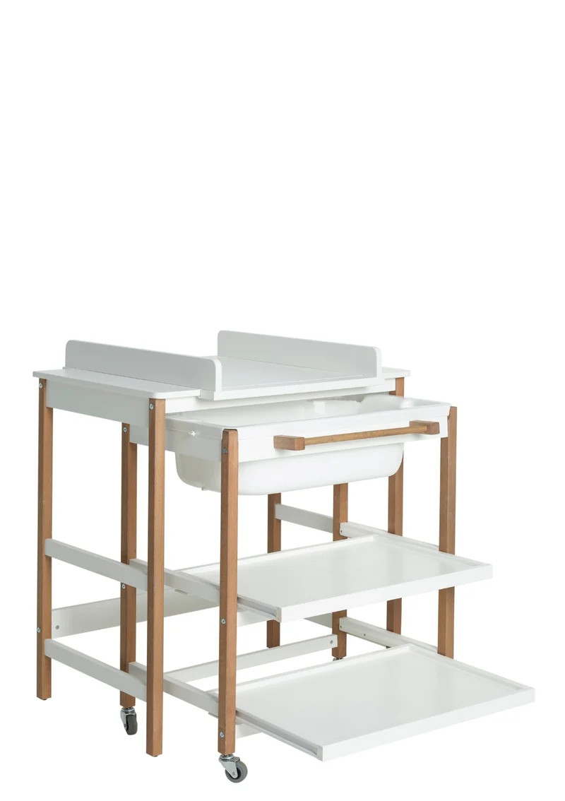 Wickel- und Badestation 'Smart' white natural