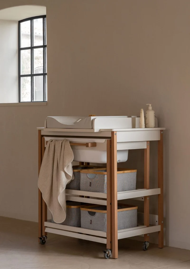 Wickel- und Badestation 'Smart' clay natural