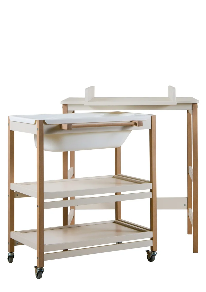 Wickel- und Badestation 'Smart' clay natural