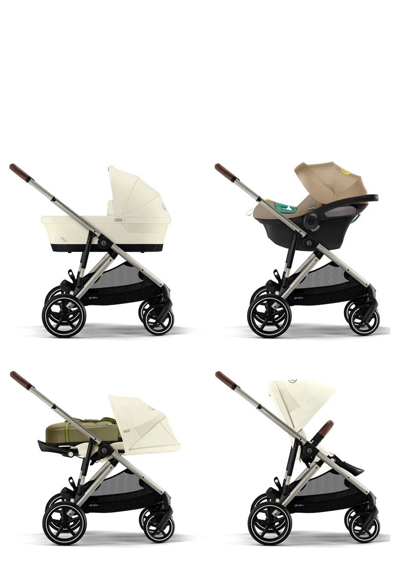 Kinderwagen 'Gazelle S' Taupe / Seashell Beige