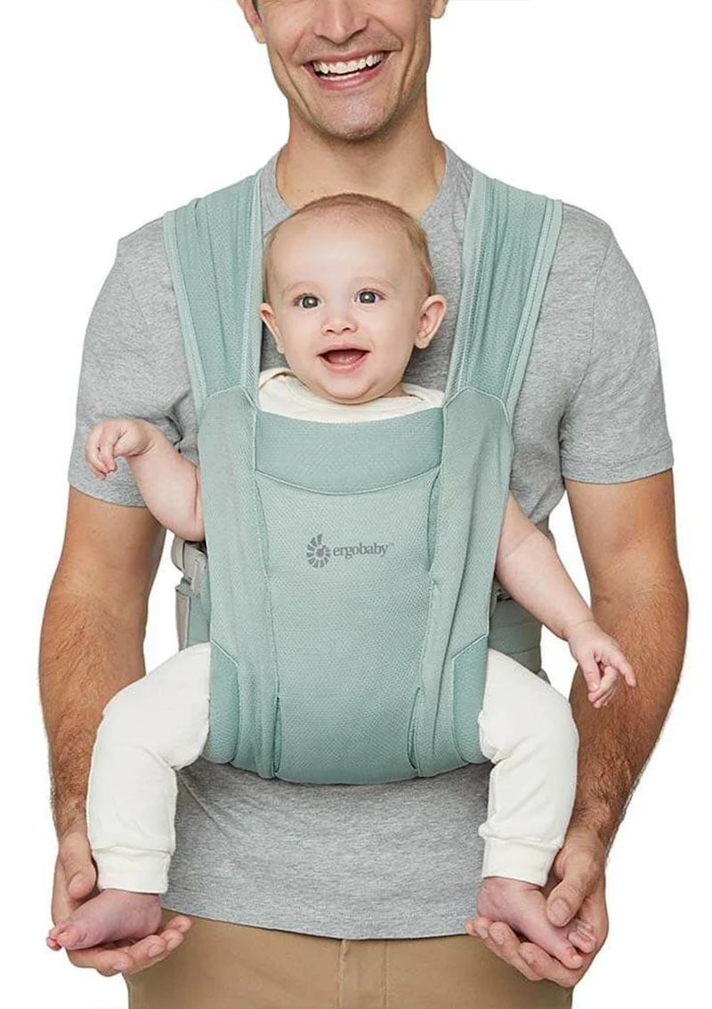 Neugeborenentrage 'Embrace' Soft Air Mesh Sage