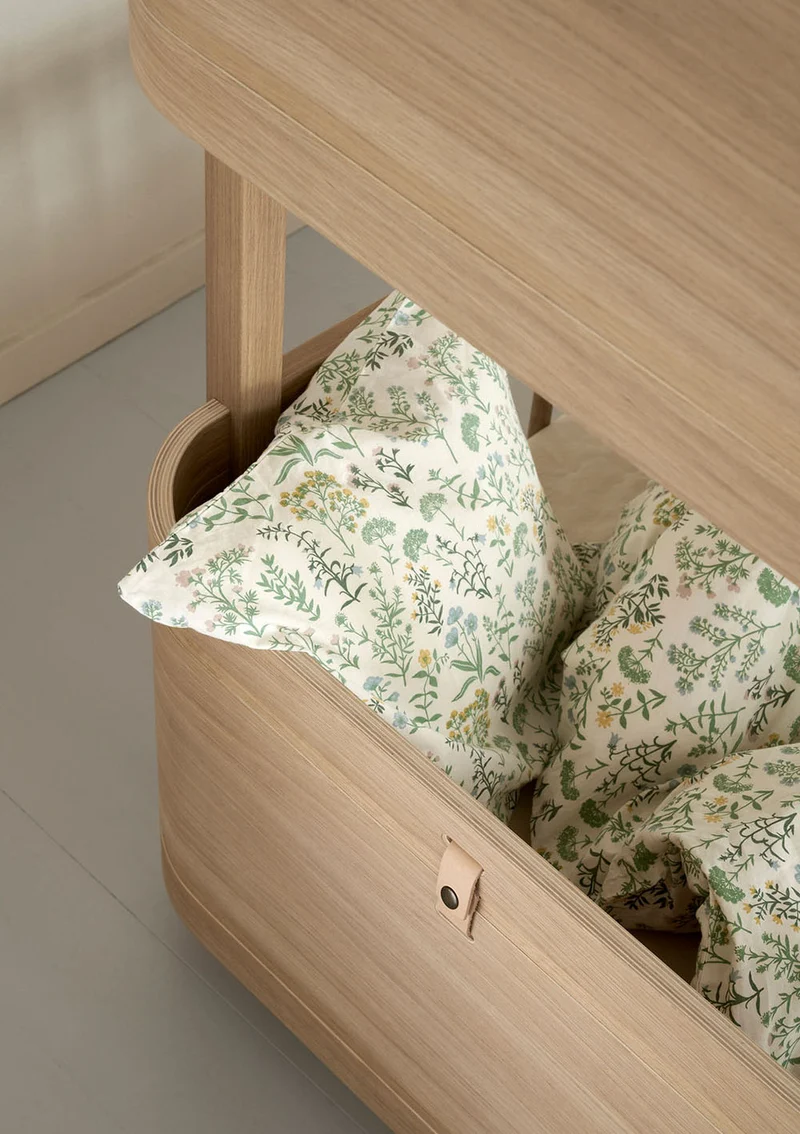 halbhohes Etagenbett 'Wood Mini+' Eiche 162 x 68 cm