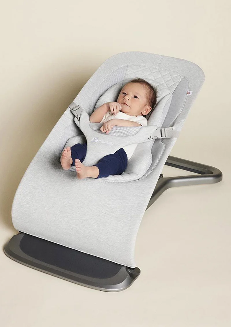 3-in-1 Babywippe 'Evolve' Knit light grey