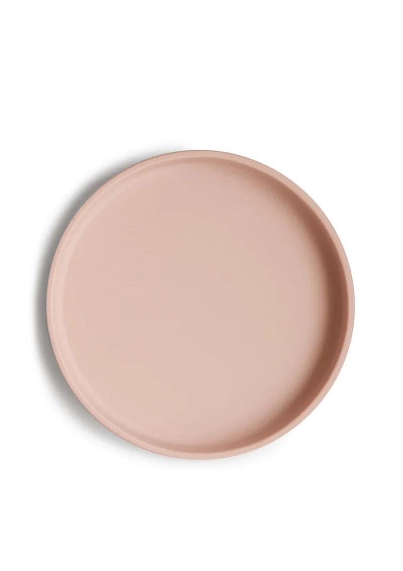 Silikon Teller mit Saugnapf Blush