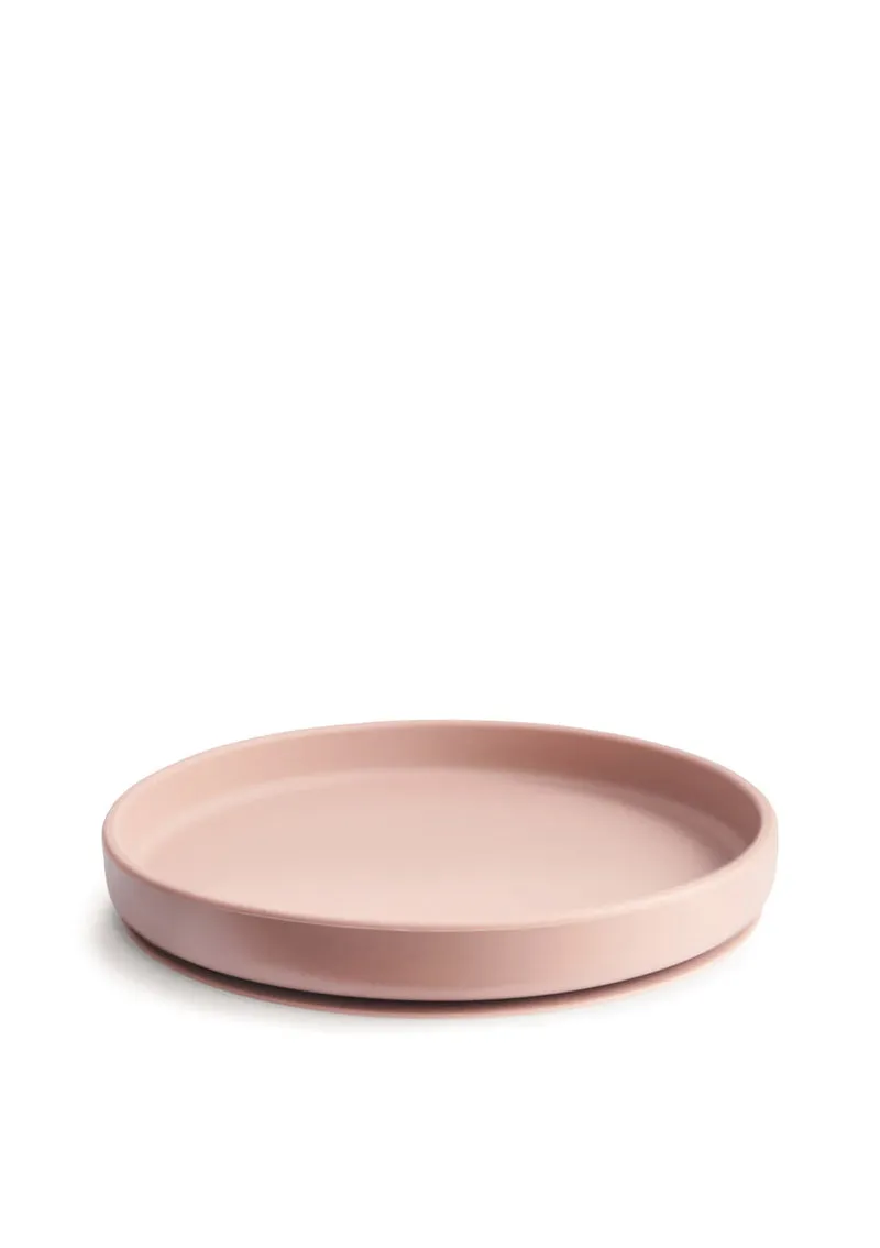 Silikon Teller mit Saugnapf Blush