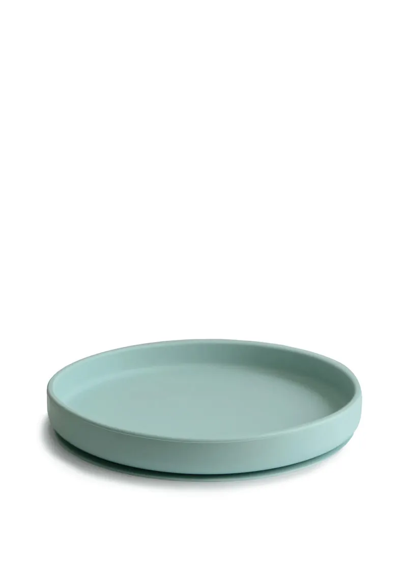 Silikon Teller mit Saugnapf Cambridge Blue