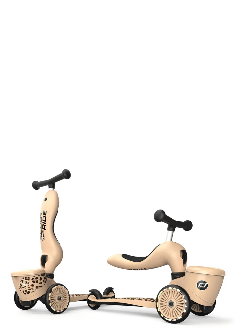 2in1 Kickboard 'Highway Kick 1 Lifestyle' Leopard