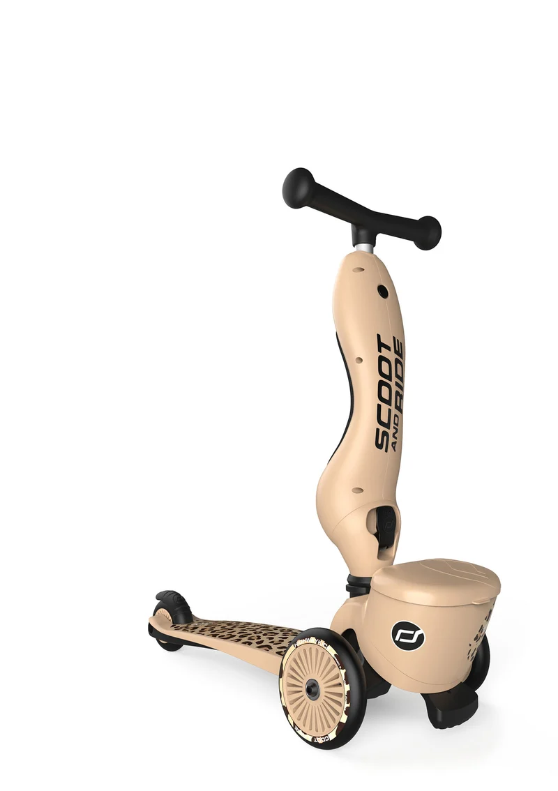 2in1 Kickboard 'Highway Kick 1 Lifestyle' Leopard